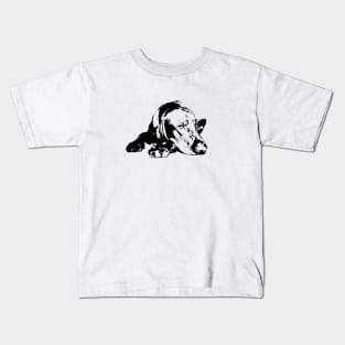 Hungarian Vizsla Minimalistic Abstract Art Kids T-Shirt